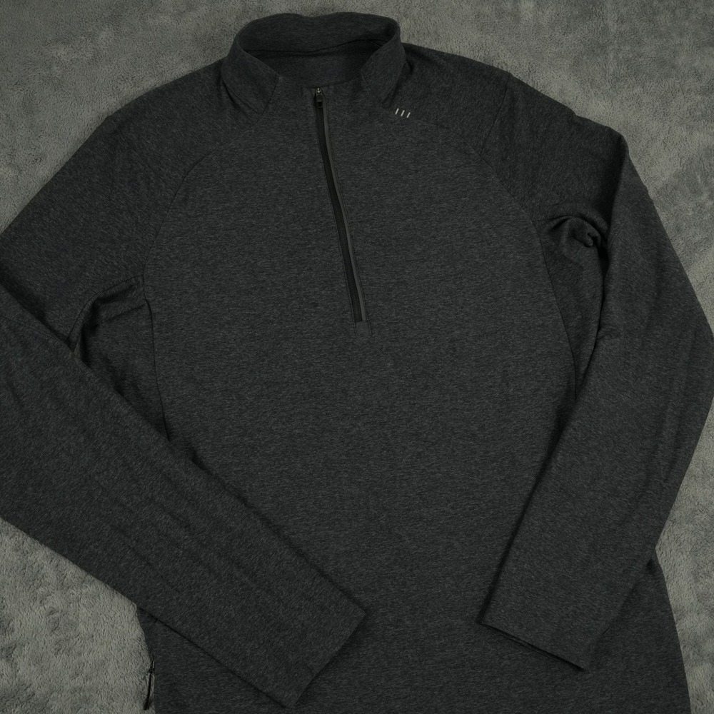 Lululemon Surge Warm Half-Zip Pullover Mens M Gray Long Sleeve Performance